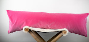 Hot  Pink Velvet Cushion
