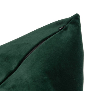 Modern Contemporary Green Soft Italian Velvet Pillow Cover